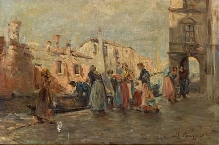 Commercianti di pesce a Chioggia